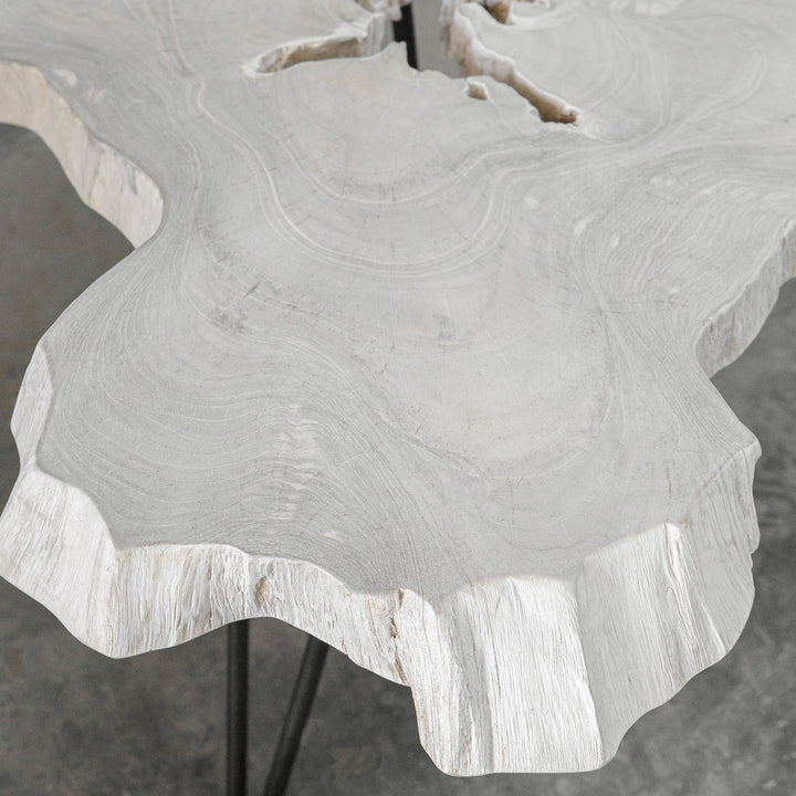 Uttermost Trillium Bleached Teak Coffee Table