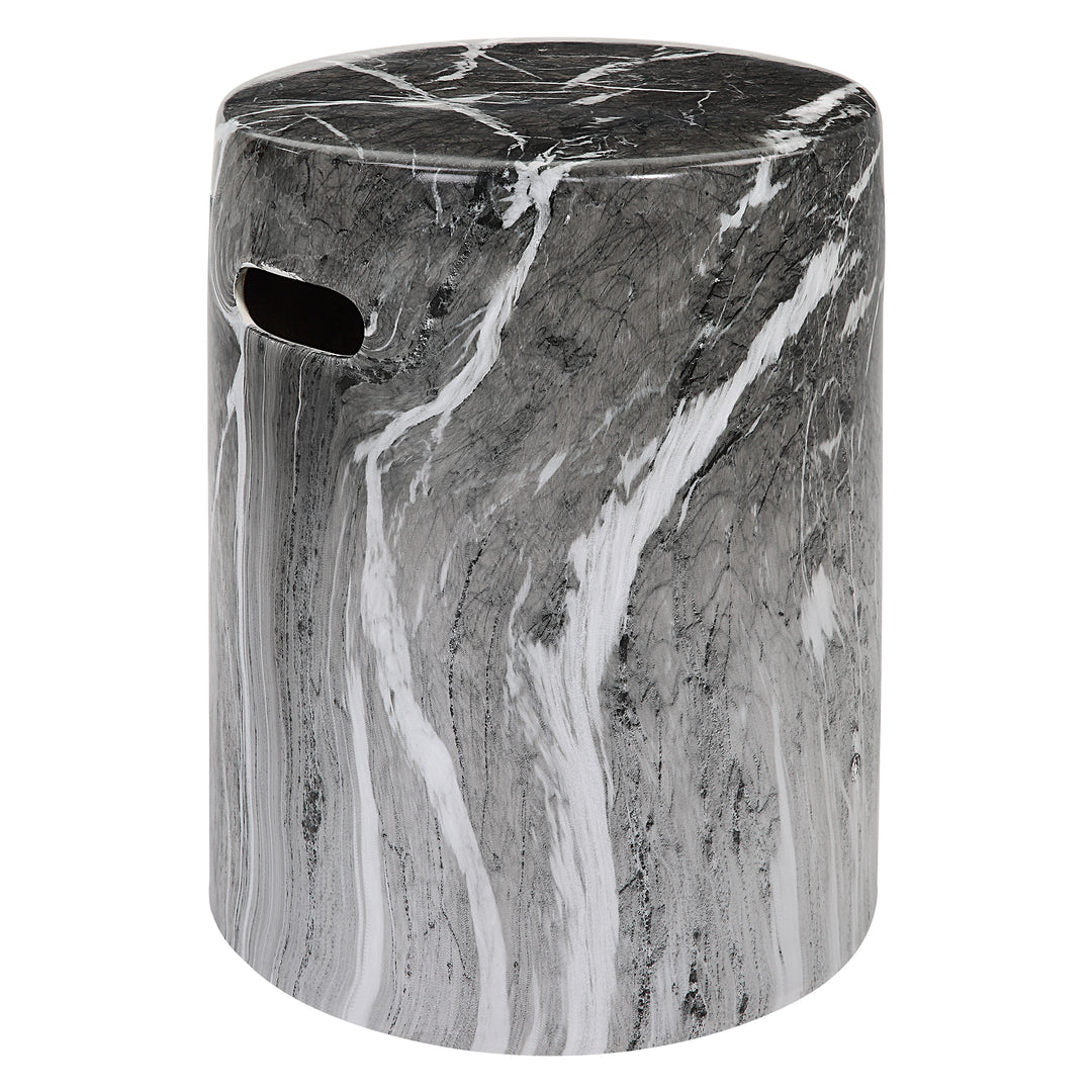 Uttermost Marvel Marbled Garden Stool