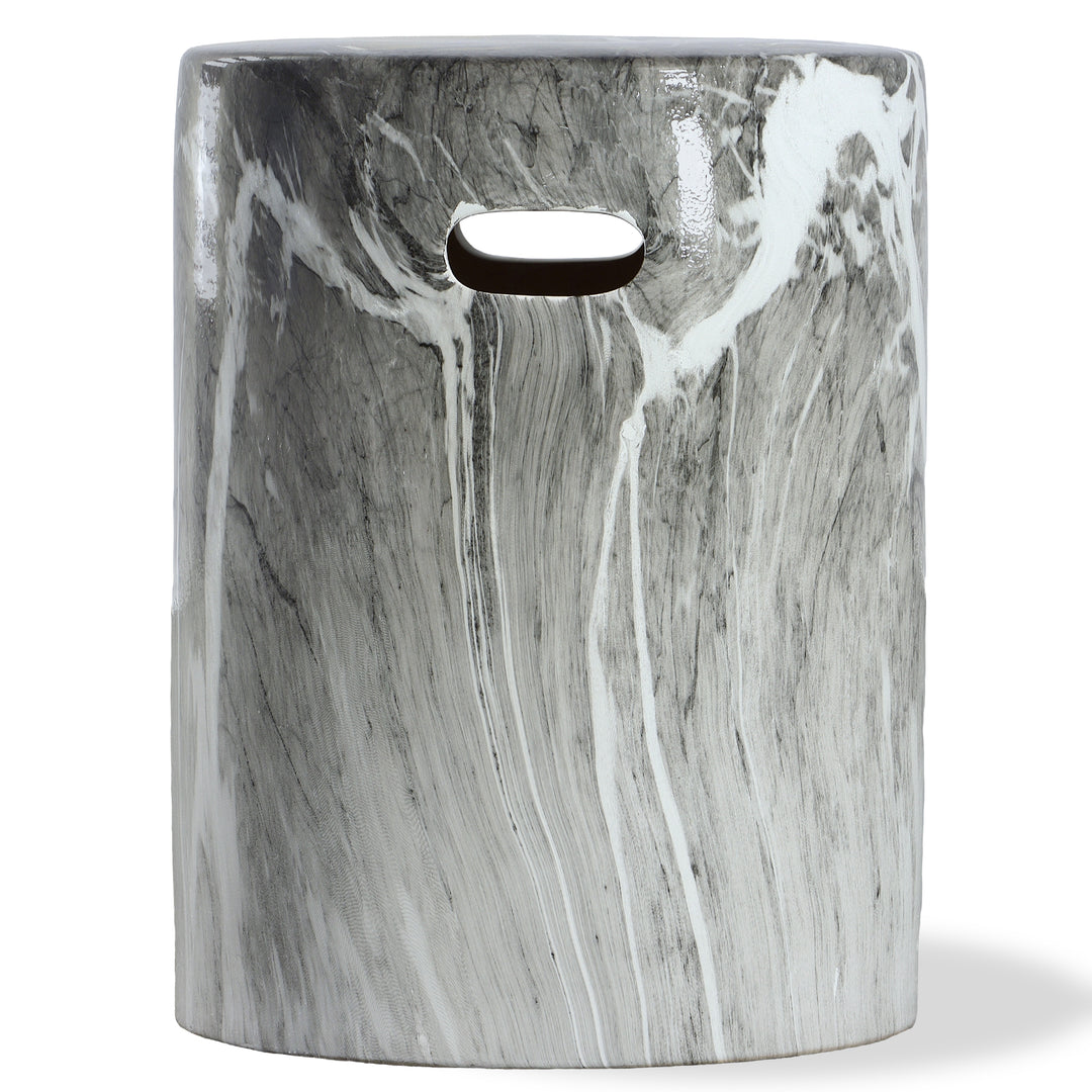 Uttermost Marvel Marbled Garden Stool