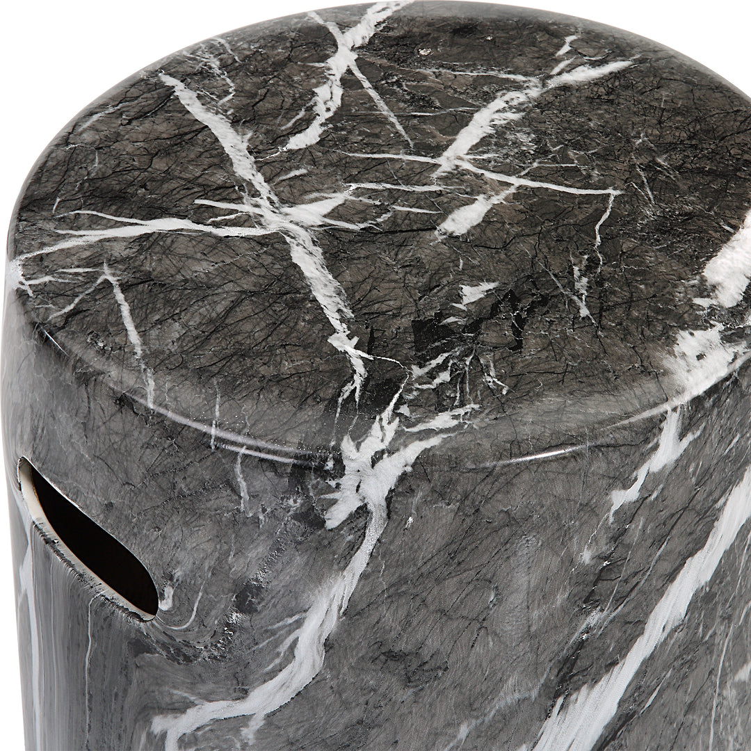 Uttermost Marvel Marbled Garden Stool