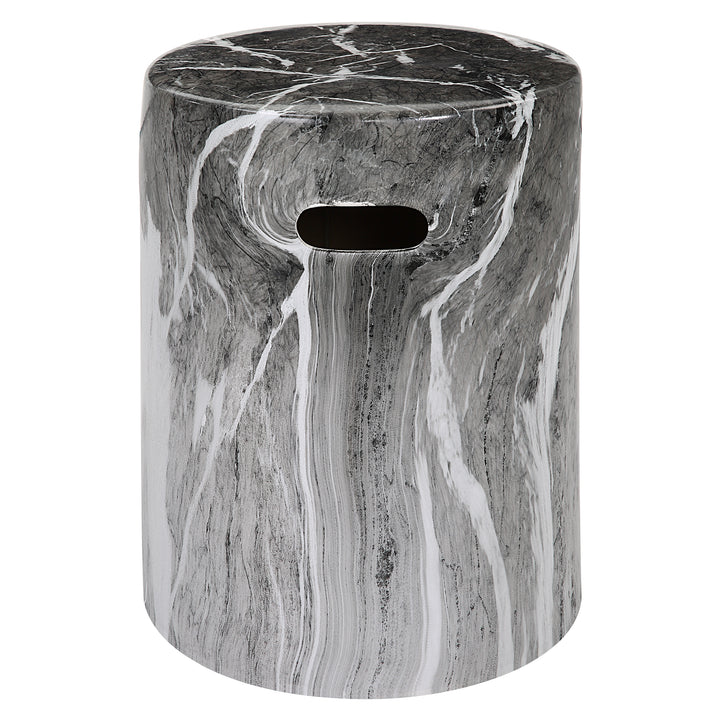 Uttermost Marvel Marbled Garden Stool