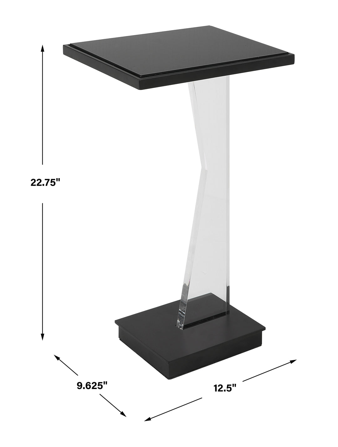 Uttermost Angle Contemporary Accent Table