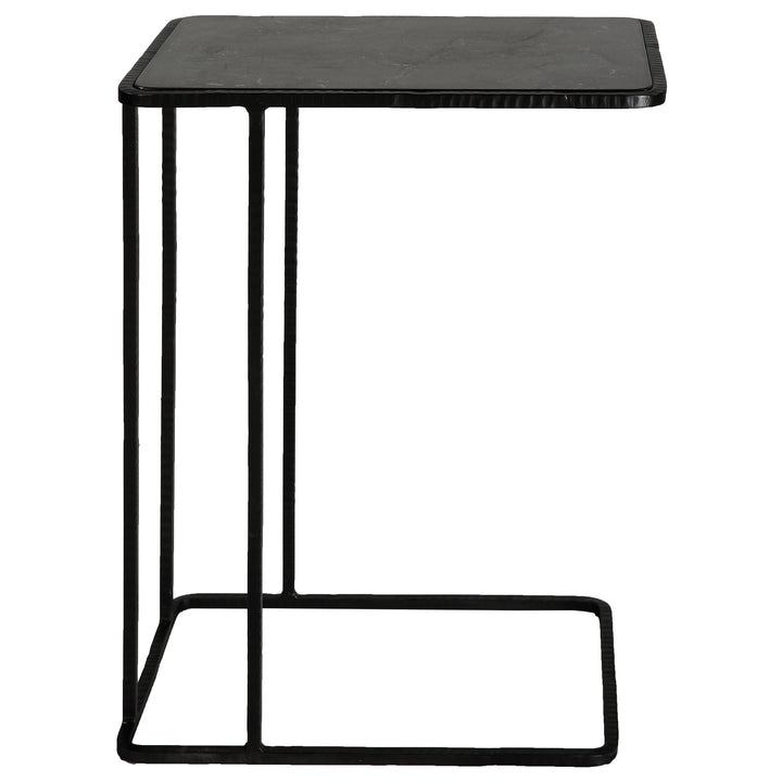 Uttermost Cavern Stone & Iron Accent Table