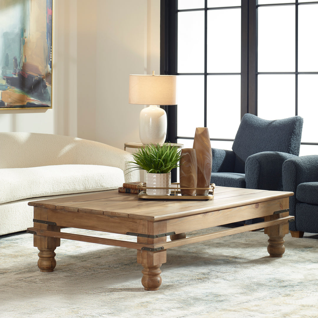 Uttermost Hargett Pine Coffee Table