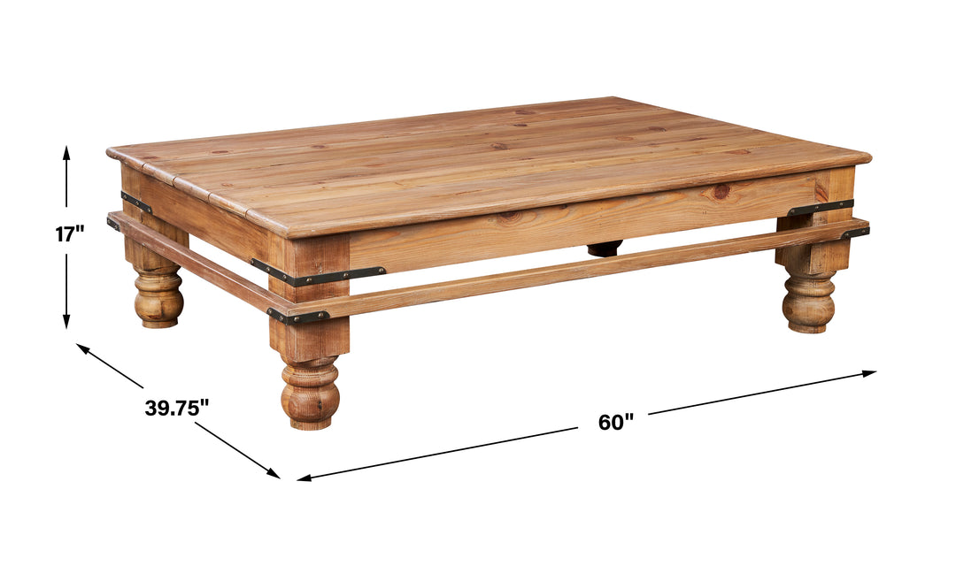 Uttermost Hargett Pine Coffee Table