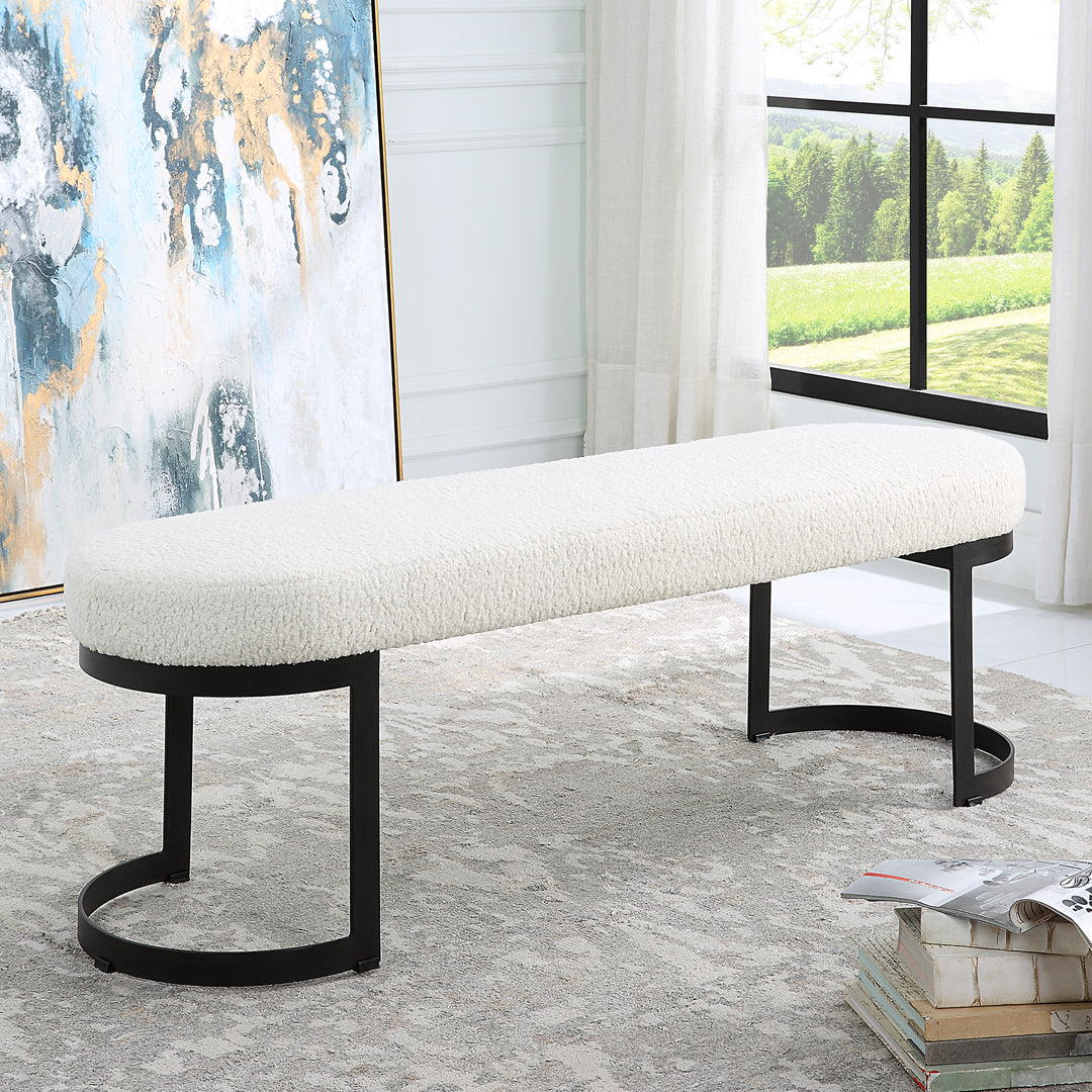 Uttermost Infinity Black Bench