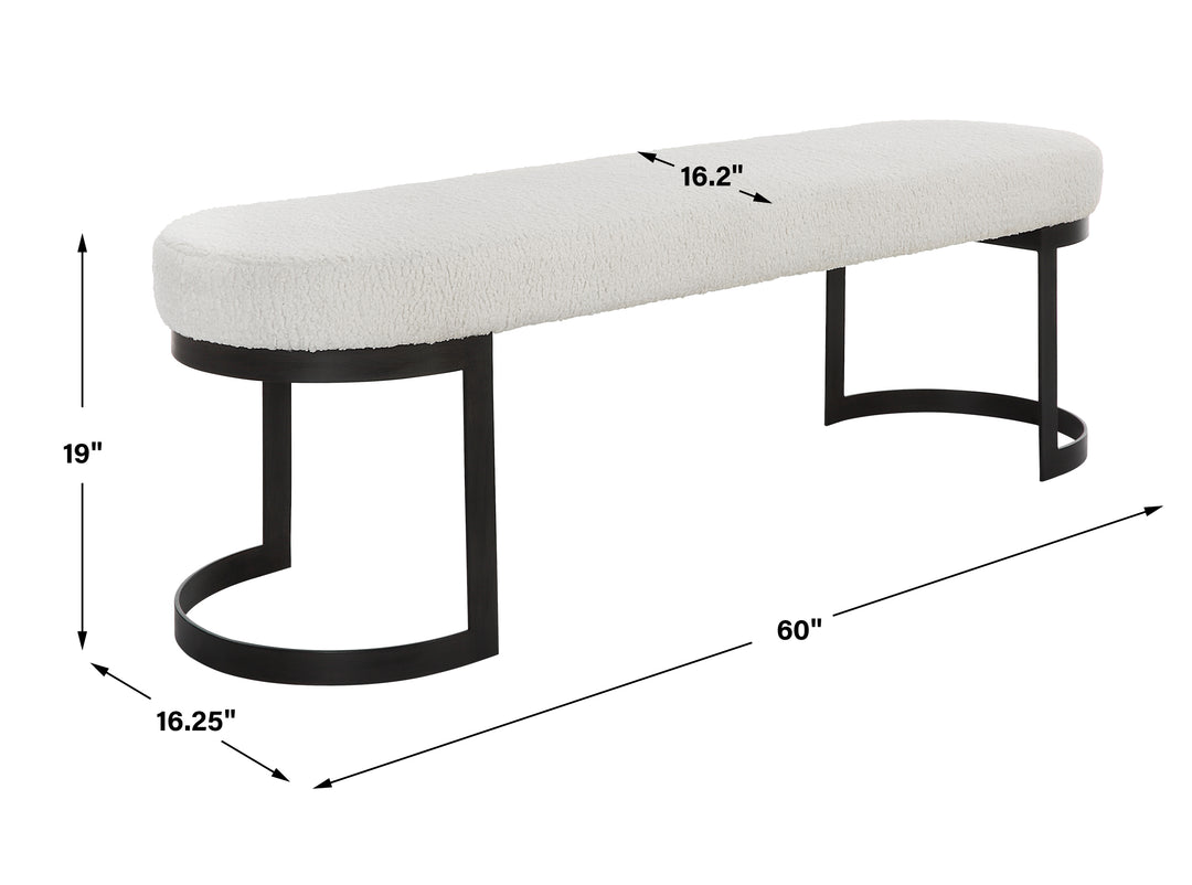 Uttermost Infinity Black Bench