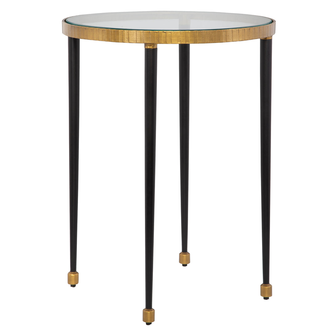 Uttermost Stiletto Antique Gold Side Table