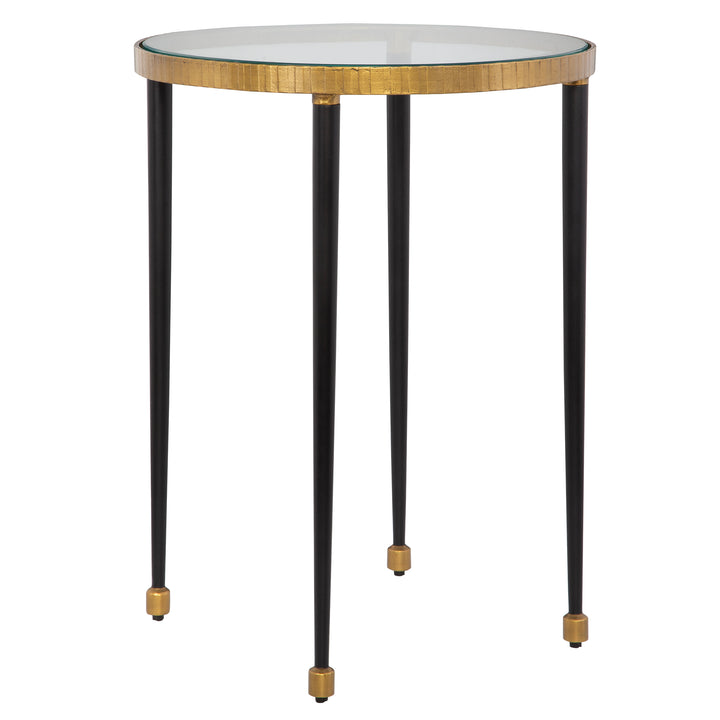 Uttermost Stiletto Antique Gold Side Table