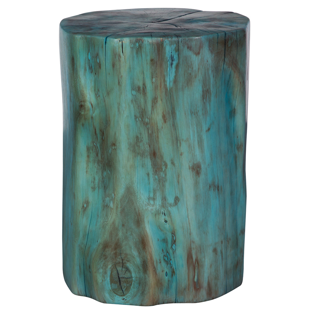 Uttermost Habitat Blue Accent Stool