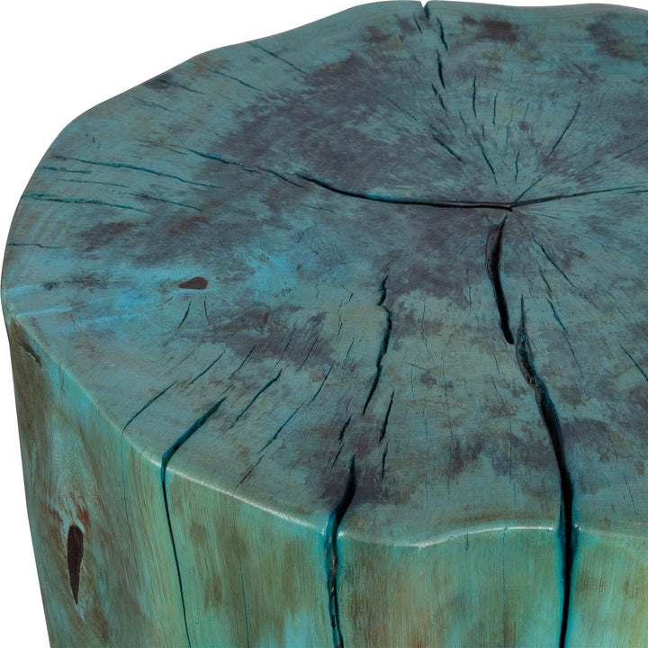 Uttermost Habitat Blue Accent Stool