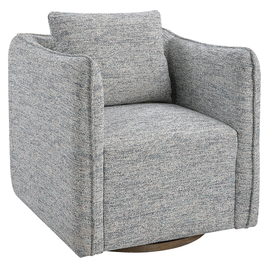 Uttermost Corben Blue Swivel Chair