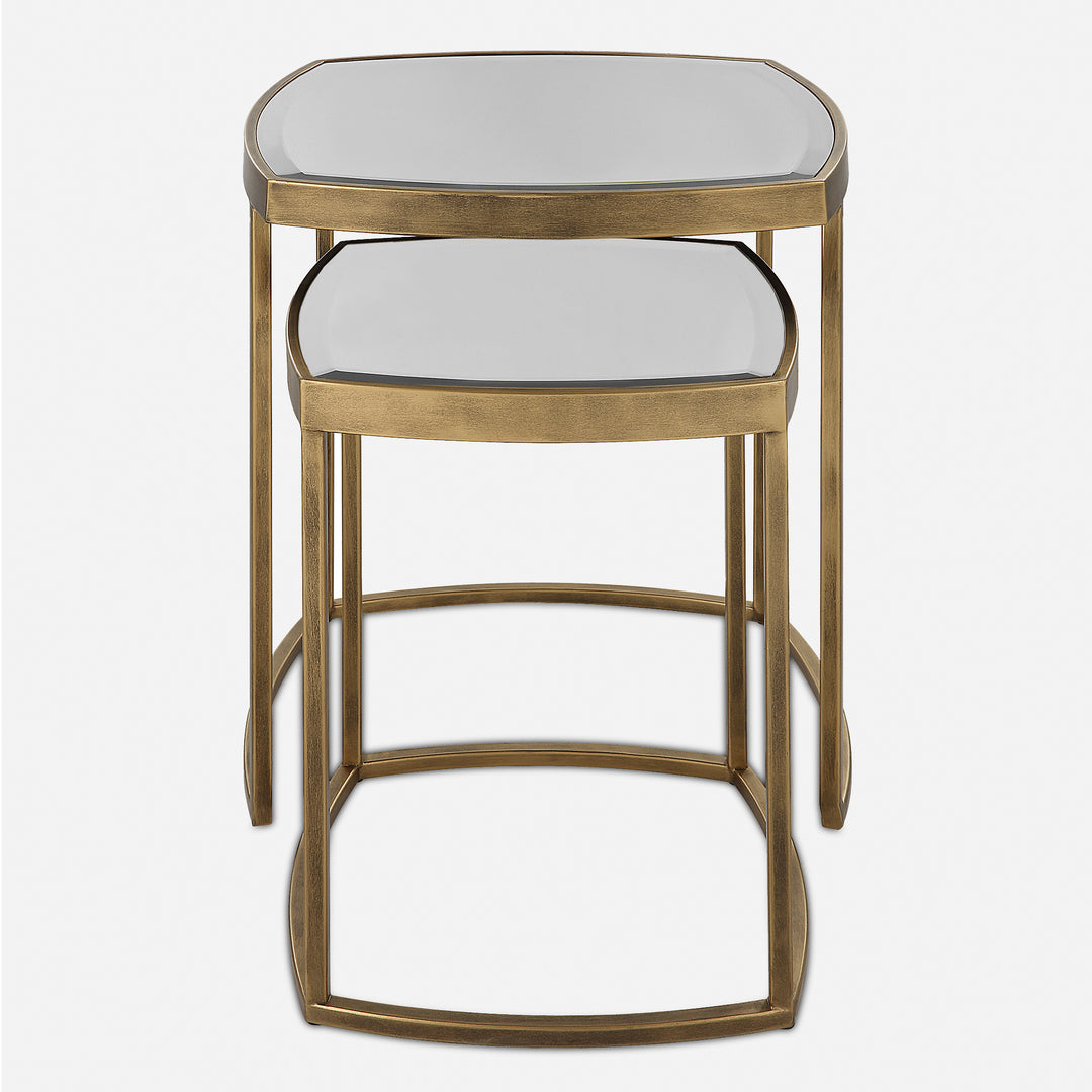 Uttermost Vista Gold Nesting Tables, Set Of 2