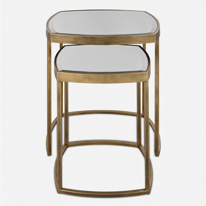 Uttermost Vista Gold Nesting Tables, Set Of 2