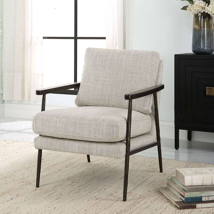 Uttermost Sebastian Cast Iron Accent Chair