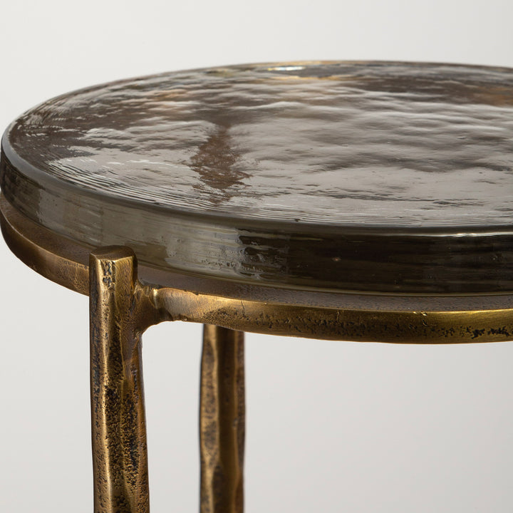 Uttermost Eternity Brass Accent Table