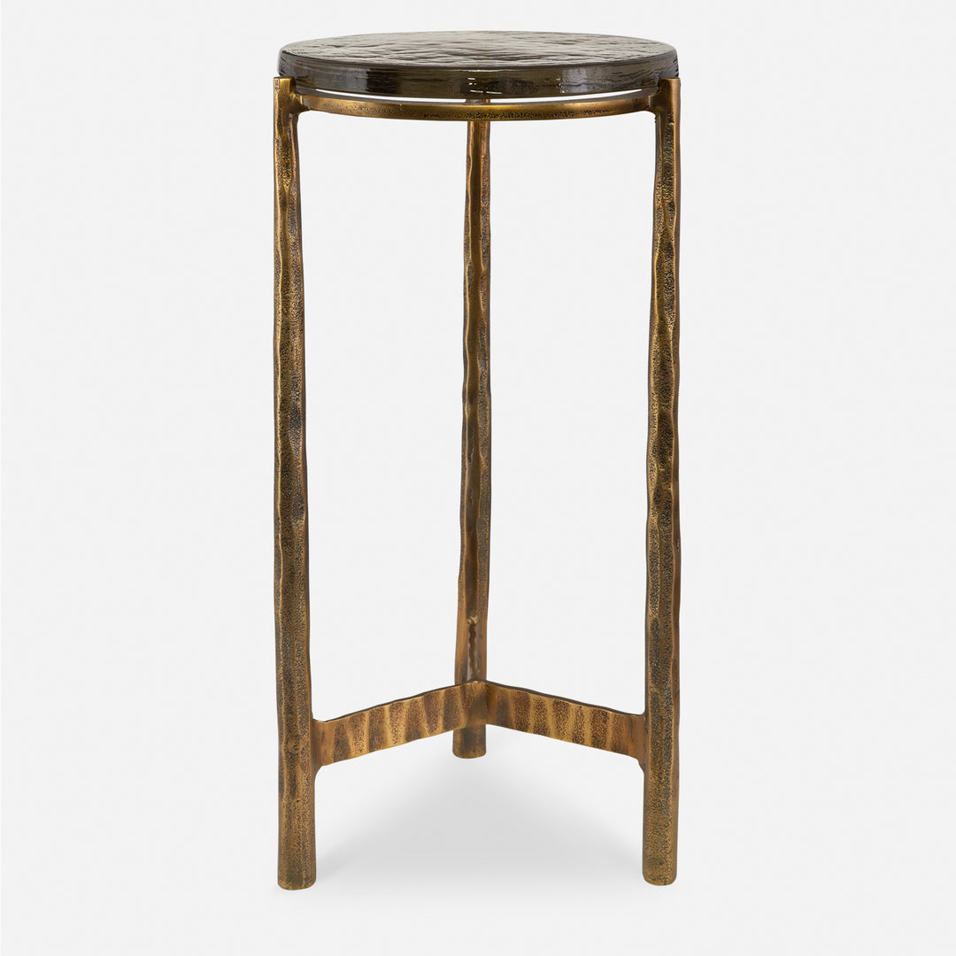 Uttermost Eternity Brass Accent Table