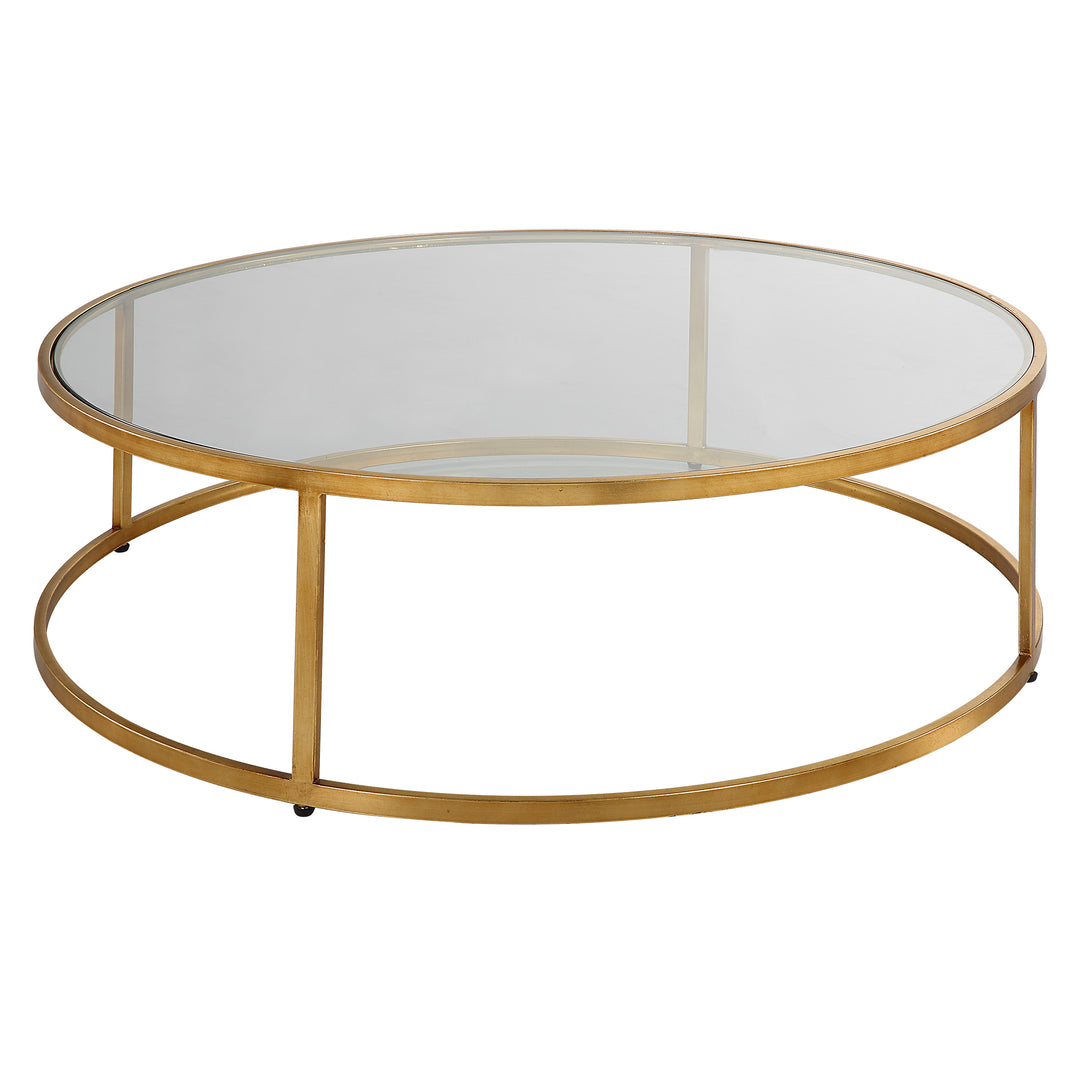 Uttermost Radius Modern Circular Coffee Table