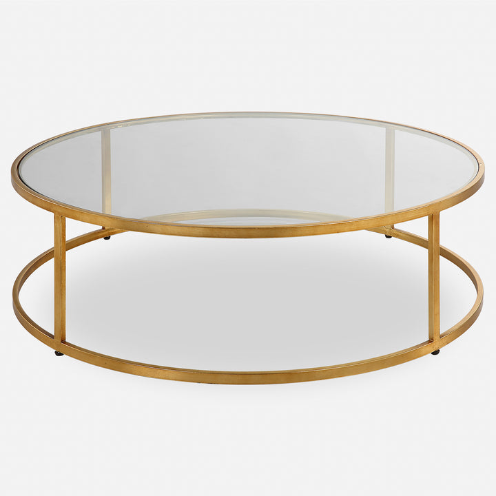 Uttermost Radius Modern Circular Coffee Table