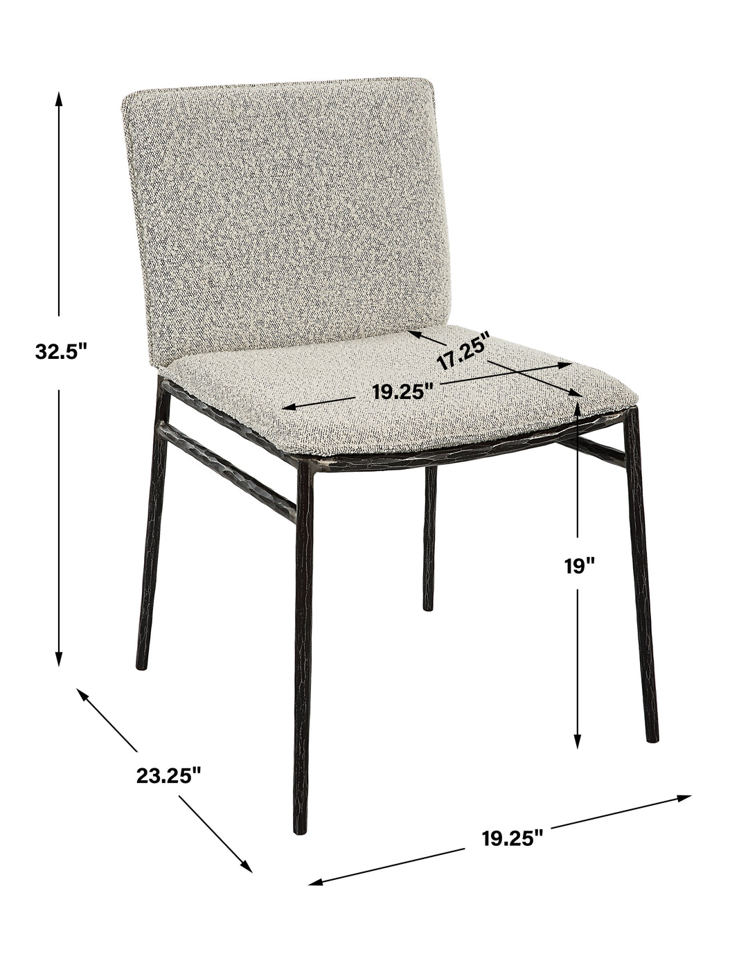 Uttermost Jacobsen Gray Dining Chair