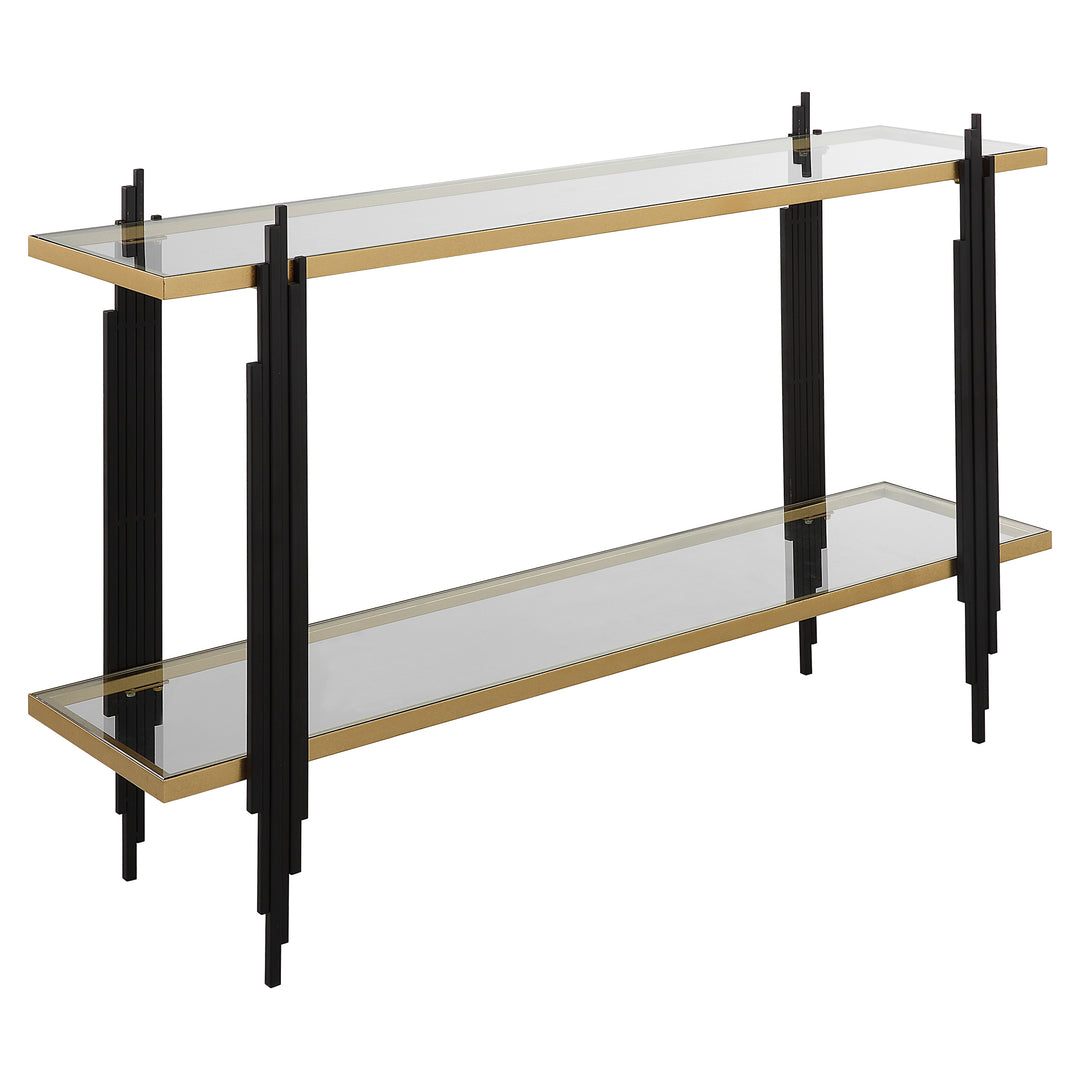 Uttermost Empire Cityscape Console Table