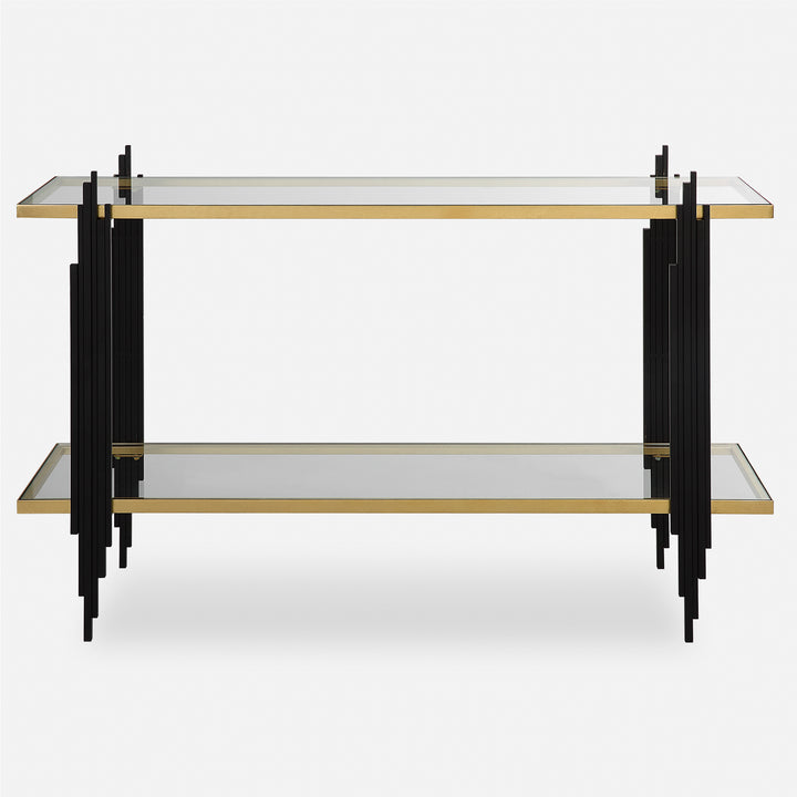 Uttermost Empire Cityscape Console Table