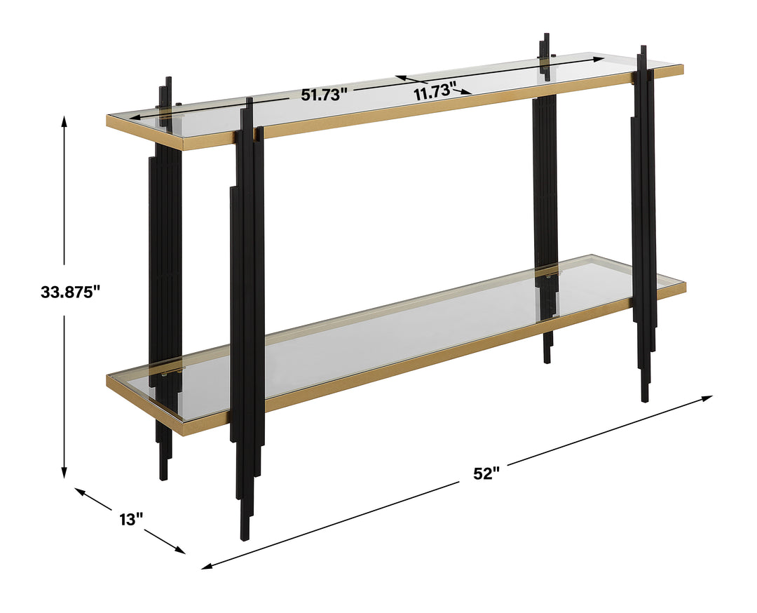 Uttermost Empire Cityscape Console Table