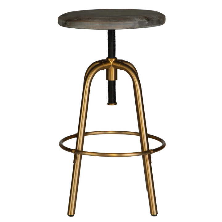 Uttermost Revolve Brass Counter Stool