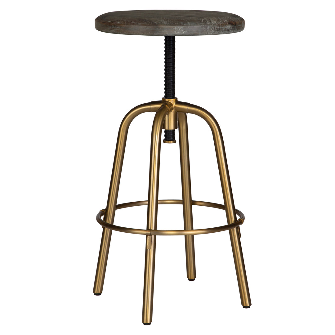 Uttermost Revolve Brass Counter Stool