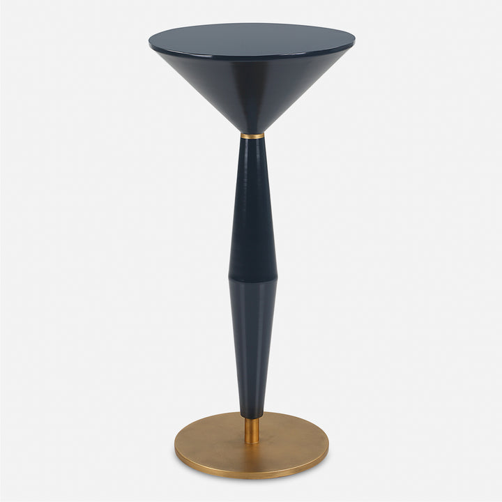 Uttermost Luster Navy Blue Accent Table