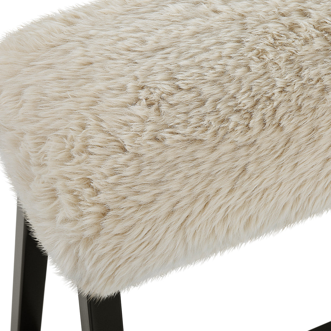 Uttermost Taupo Sheepskin Bench