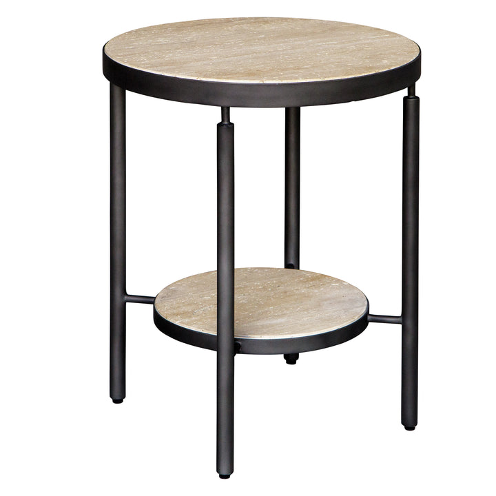 Uttermost Dauntless Travertine Side Table