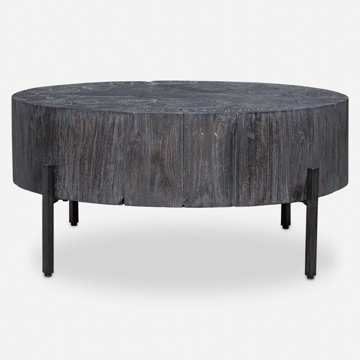 Uttermost Adjoin Rustic Black Coffee Table