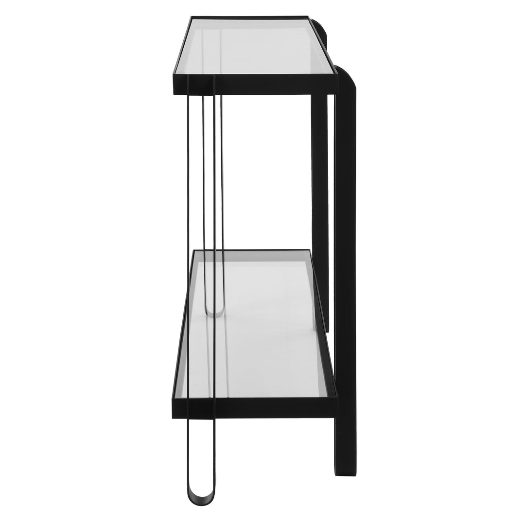 Uttermost Shadow Black Iron Console Table