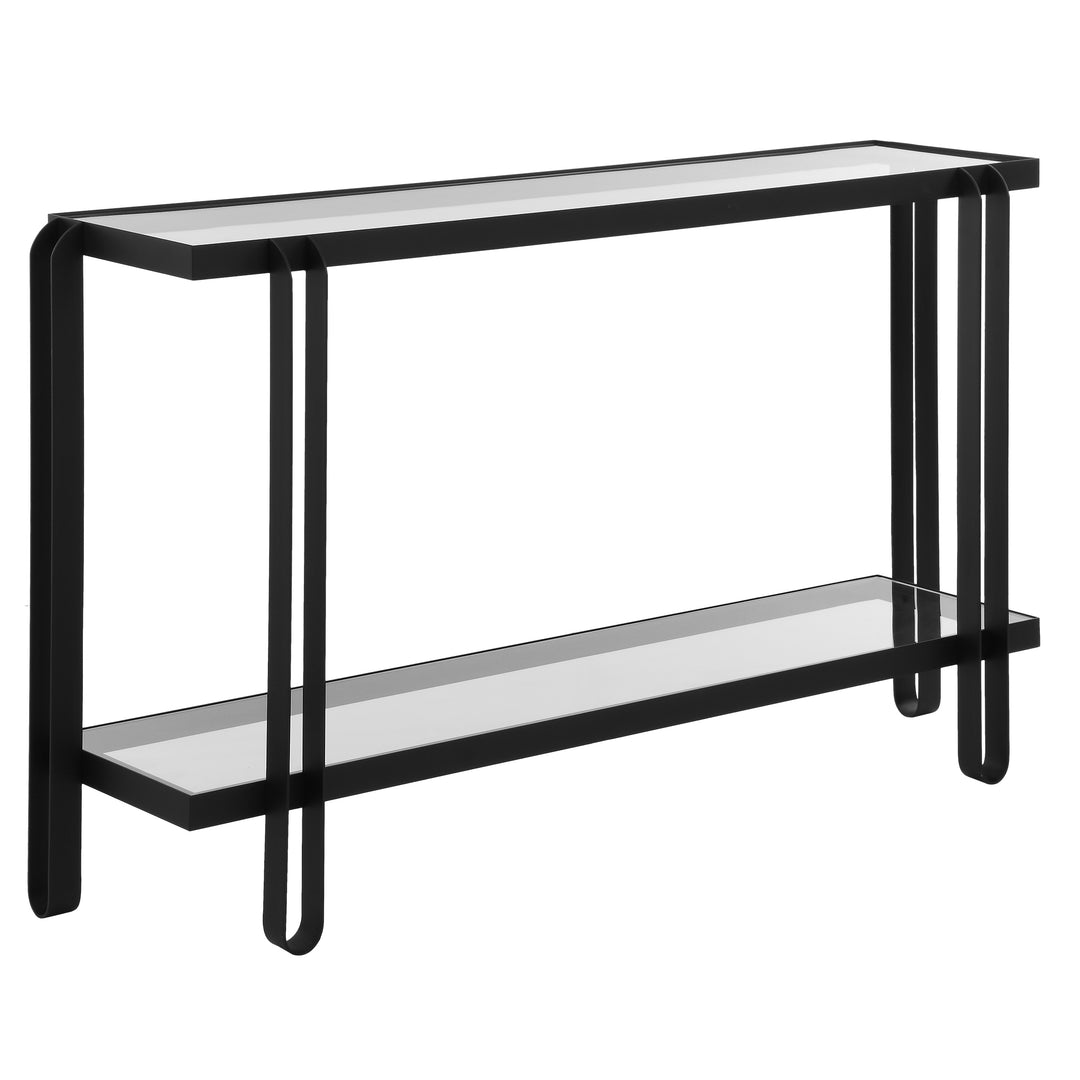 Uttermost Shadow Black Iron Console Table