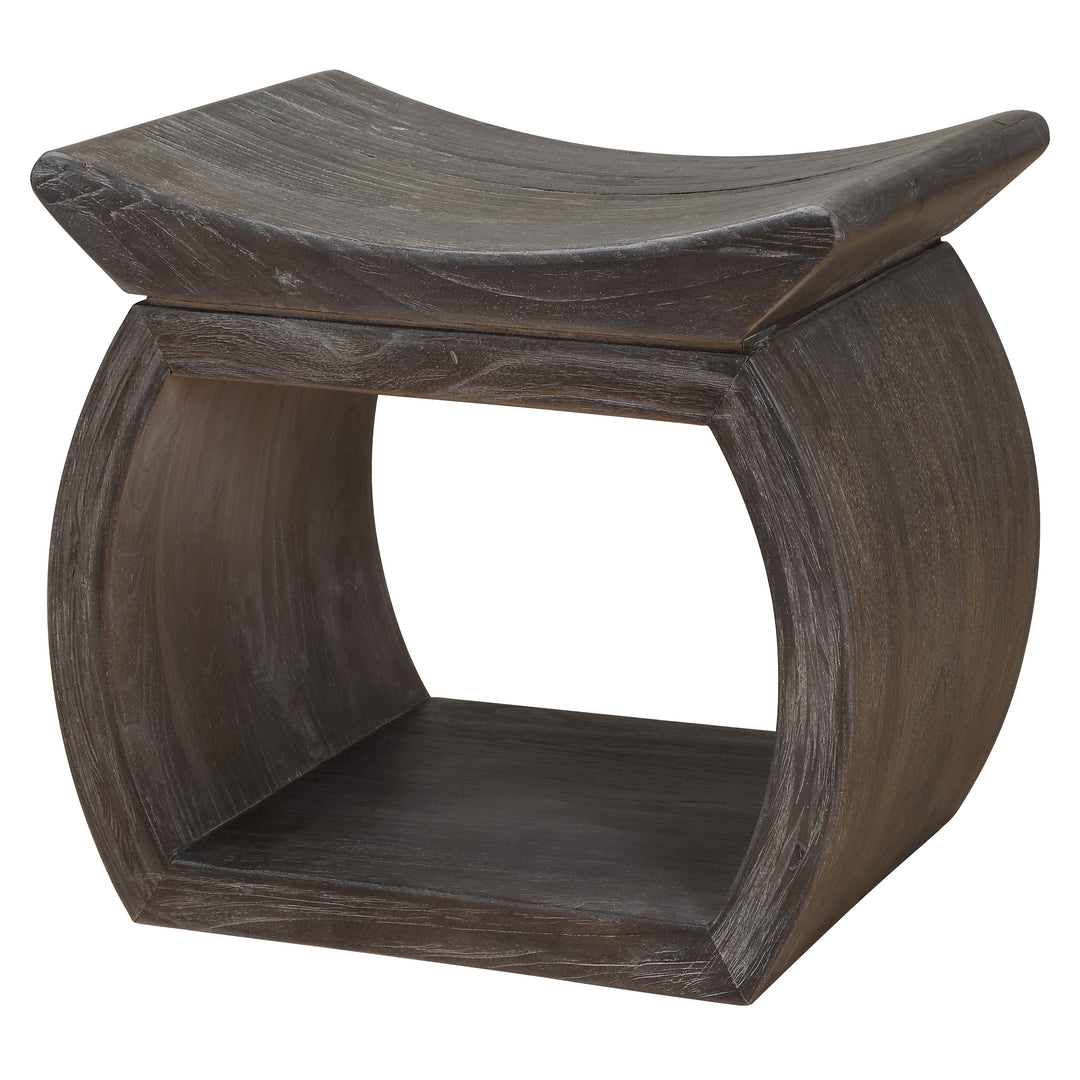 Uttermost Connor Walnut Accent Stool