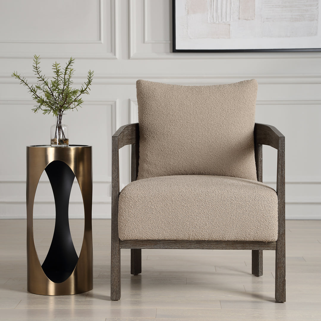 Uttermost Sienna Sand Fabric Accent Chair