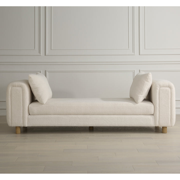 Uttermost Repose Oversized Ivory Bench