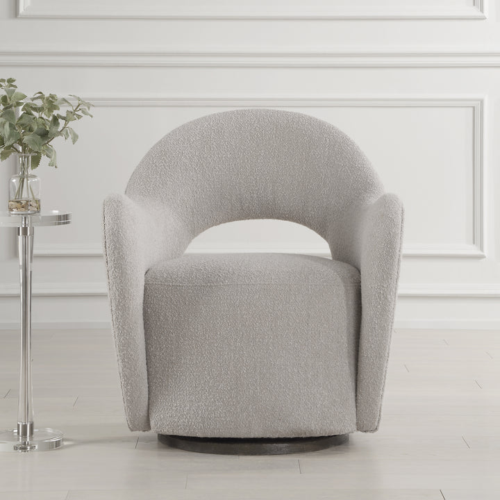 Uttermost Wander Fabric Swivel Chair