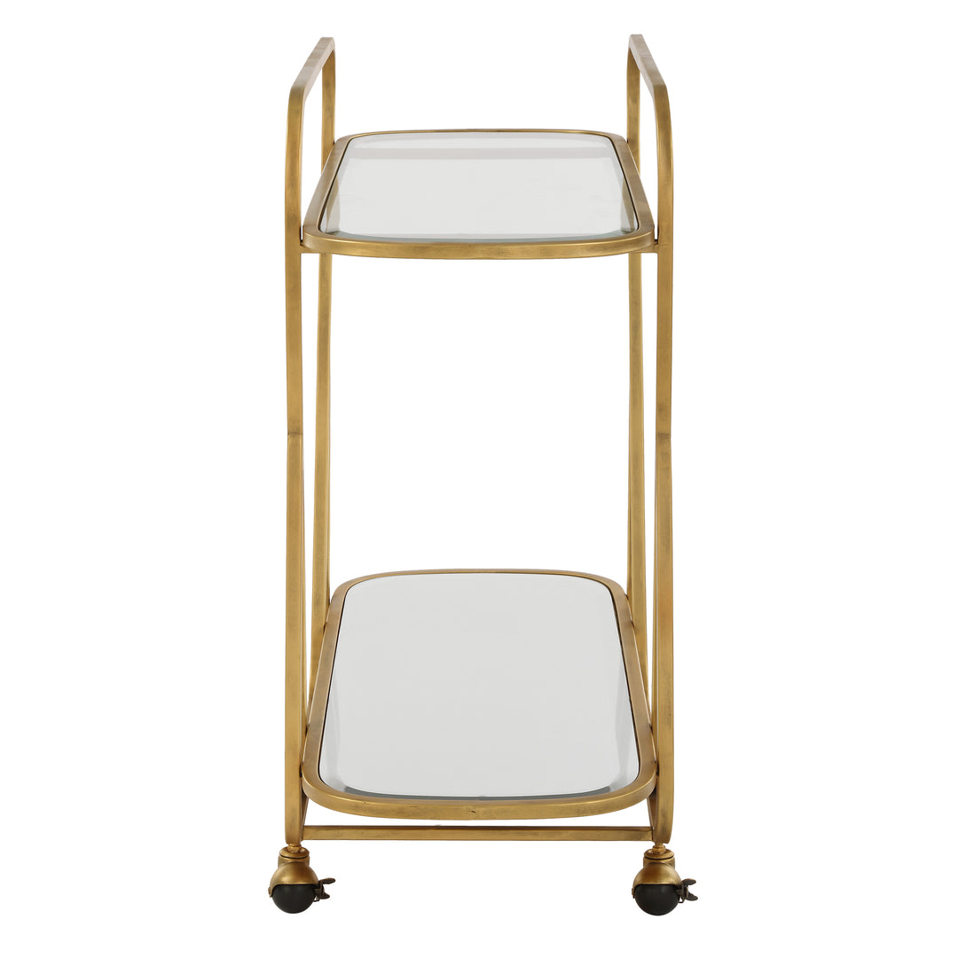 Uttermost Swain Brass Serving Cart