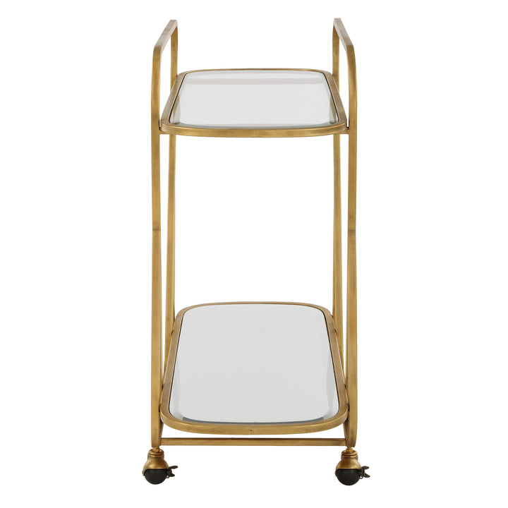 Uttermost Swain Brass Serving Cart