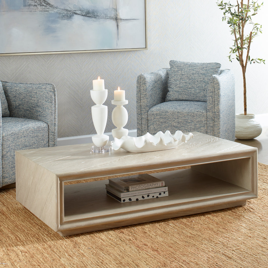 Uttermost Prism Light Oak Coffee Table