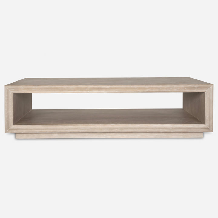 Uttermost Prism Light Oak Coffee Table