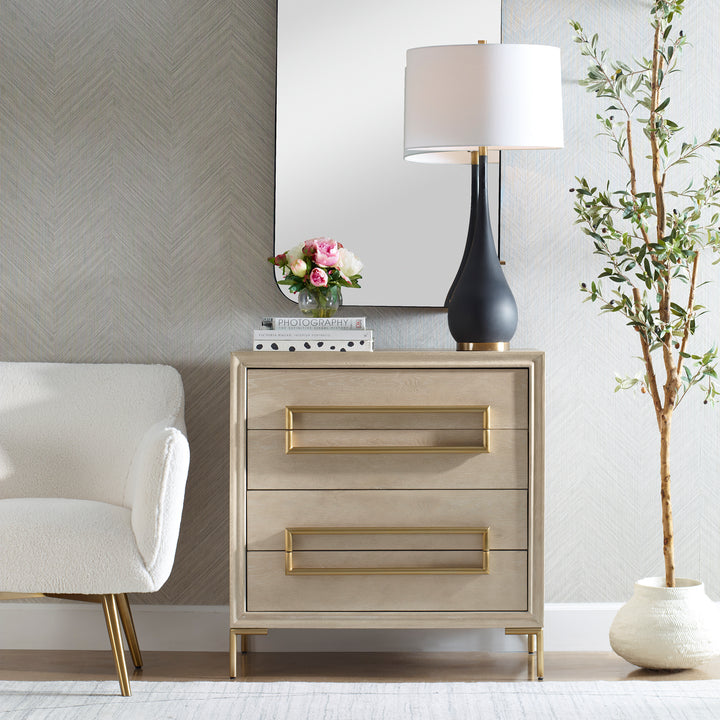 Uttermost Alessia Light Oak Accent Chest