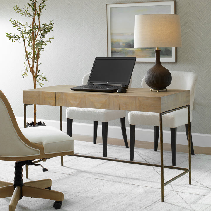 Uttermost Aristotle Natuiral Wood Modern Desk