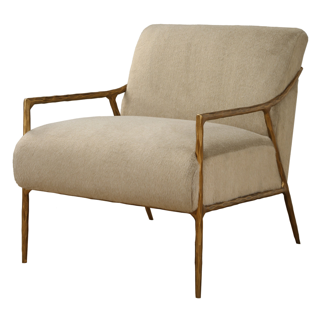 Uttermost Kashmir Aged Gold Accent Chair