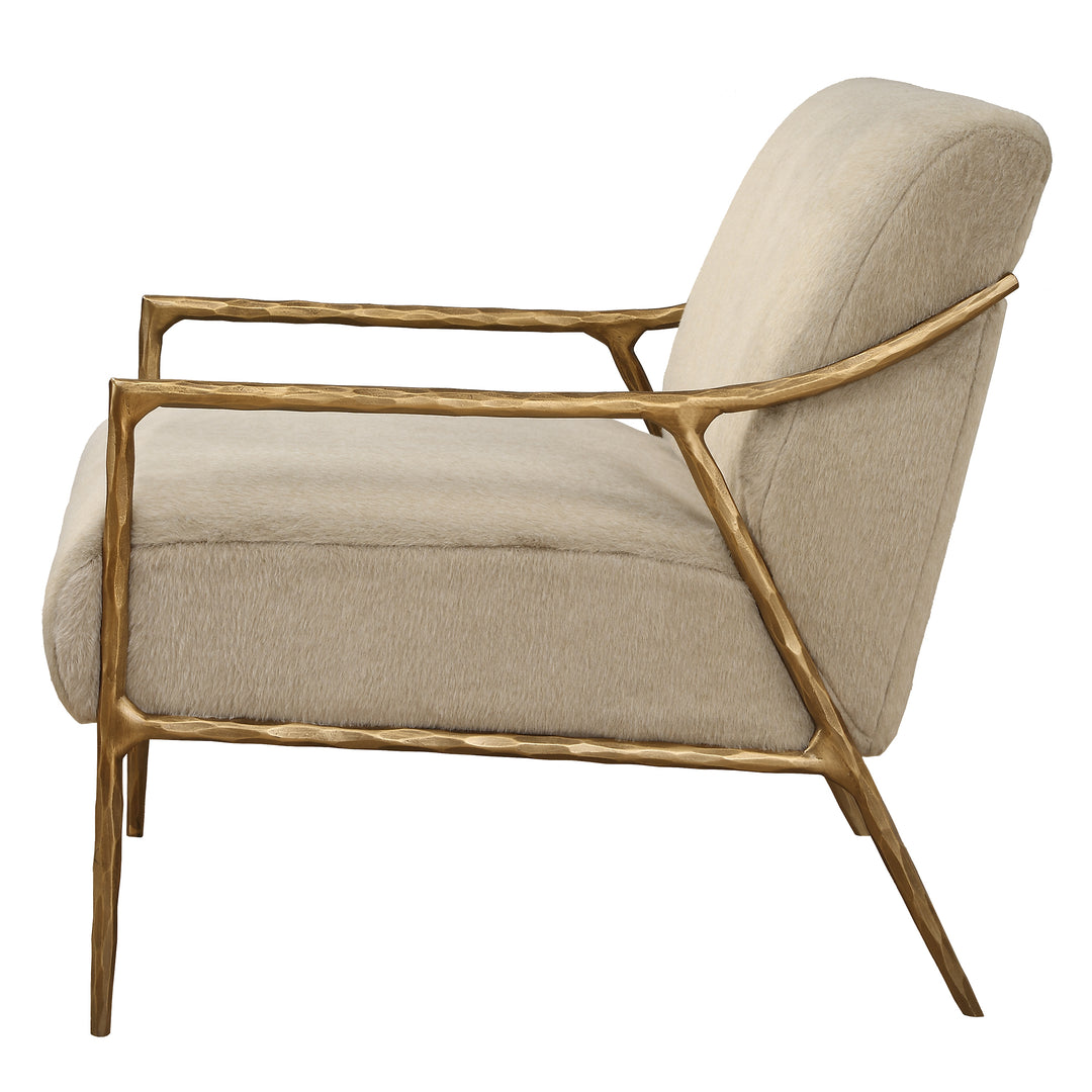 Uttermost Kashmir Aged Gold Accent Chair