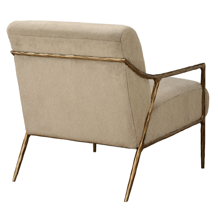 Uttermost Kashmir Aged Gold Accent Chair