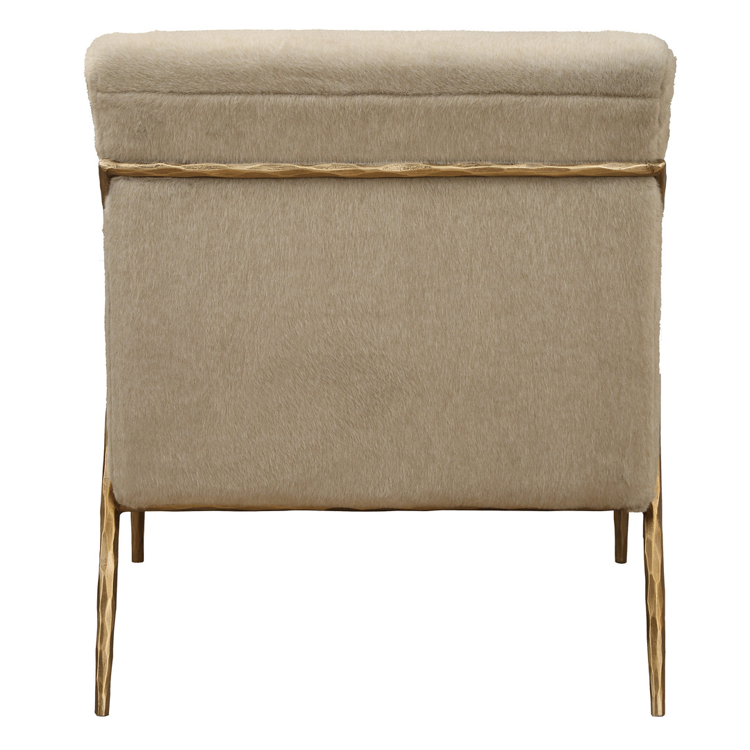 Uttermost Kashmir Aged Gold Accent Chair