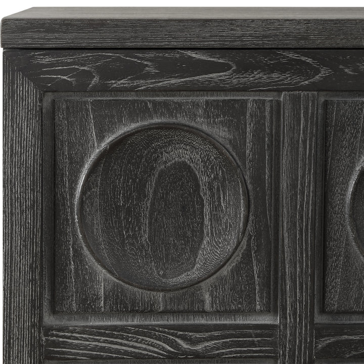 Uttermost Shelby 2 Door Ebony Stained Cabinet